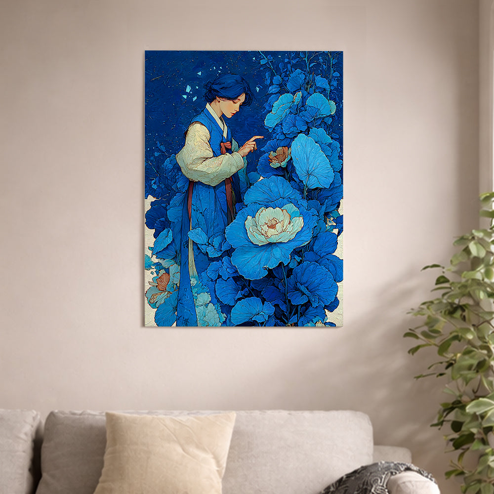 Blue flowers and bluer flowers