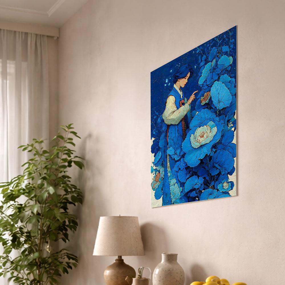 Blue flowers and bluer flowers