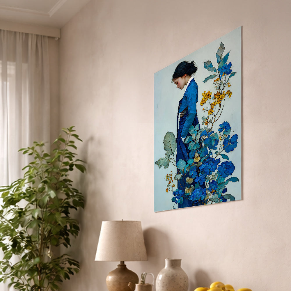 Rising Among Blue Blossoms